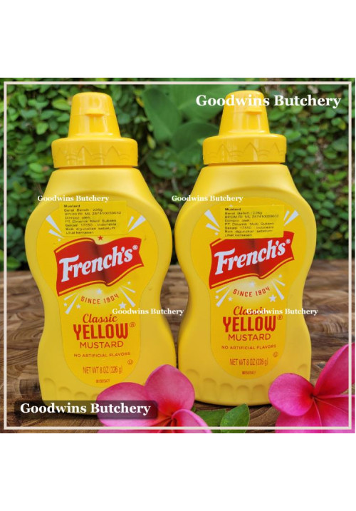 Mustard French's USA CLASSIC YELLOW MUSTARD 8oz 226g